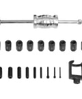 20 Pack Universal Pin Puller Extractor Tool Kit For Internal And External Thread Pins, Slide Hammer Bearing Puller Set