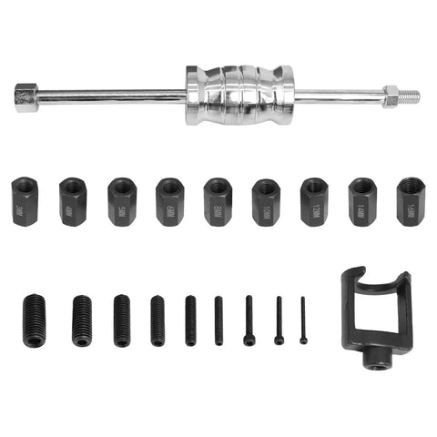 20 Pack Universal Pin Puller Extractor Tool Kit For Internal And External Thread Pins, Slide Hammer Bearing Puller Set