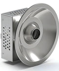 Heavy Duty Stainless Steel Ionizing Air Nozzle Kick Static To The Curb While Blasting Away Stubborn Dust For Spotless Precision Cleanroom And Electronics Projects side view showing the steel frame and design