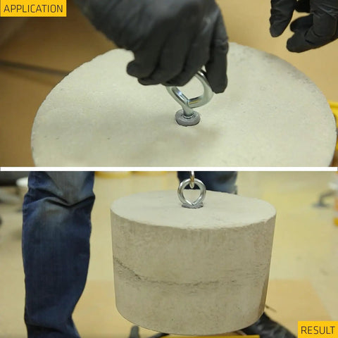 Application and result of AnchorFix-2 Super Strength Anchoring Adhesive For Threaded Rods In Concrete And Masonry A Two Component Epoxy System