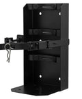 Tough As Nails Weather Resistant Fire Extinguisher Cabinet Lock Box for 20 lb ABC mount, black metal mounting bracket detail.