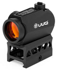 Compact 1x20mm Optical Targeting Dot With Auto On Motion Sensor, 11 Level Brightness, Low Profile Riser Mount, IPX7 Waterproof, Fits 20mm Picatinny Rails, Field Ready For Airsoft And Paintball Training Sessions, black optic on mount