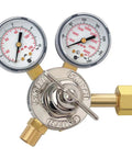 Heavy Duty Gas Regulator for CO2 Cylinders 0 to 150 Psi, Single Stage Series 30 with dual gauges and brass fittings
