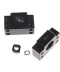 Black BK10 BF10 Ballscrew End Supports Set - Heavy-Duty Ballscrew Bearing Block Bracket For SFU1204 And CNC Router, high precision