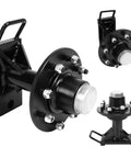 Deadset Heavy Shipping Container Wheels featuring an authentic 8X6.5 lug spread with dual axles for cargo transport.