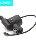 Two Pack Compact Water Flow Generator For Faucets Micro Hydropower Turbine With 12mm Quick Connect Nylon Body visible