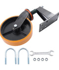 8 Inch Heavy Duty Gate Caster Wheel Crushes 800 Pounds Without Breaking A Sweat Bulletproof Build with mounting bracket and hardware.