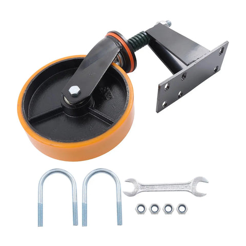 8 Inch Heavy Duty Gate Caster Wheel Crushes 800 Pounds Without Breaking A Sweat Bulletproof Build with mounting bracket and hardware.