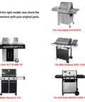 Premium Porcelain Coated Cast Iron Cooking Grates Set Of Two Twelve And Three Eighths By Nineteen And One Quarter Inches with gas grills compatibility