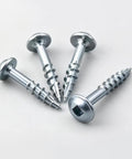 2 Inch Pocket Hole Screws Heavy Duty Beefy Square Drive Washer Head Exterior Wood Screws Carbon Steel Zinc Coated 100 Pack Square Bit SQ2