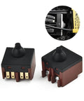 Two Pack Angle Grinder Switch Replacement Push Button Switch For Angle Grinder 100 Polisher Power Tools Parts And Accessories Durable Easy Install Fits Most Models Replacement Kit front view
