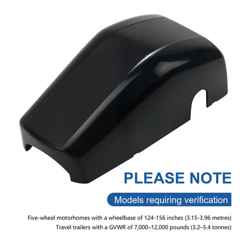 RV Awning End Cap Cover Replacement 643923 Compatible With Lippert Solera Awnings Front Idler And Motor Cover, Black