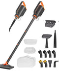 Slick 20 In 1 Steam Mop Cleaner With Detachable Handheld Steamer And Rapid Heat Up Tech, various attachments and cleaning pads.