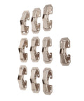 Easy Install Folded Type Cabinet Door Hinges No Drill Needed Self Aligning Adjustable Rustproof Cold Rolled Steel