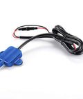Wire Powered TPMS Signal Booster Repeater Accessory with blue casing and dual wires for easy installation.