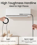 HD Endoscope Camera With Light 1920P Borescope showing its 16.4ft semi-rigid cable flexibility near air conditioner