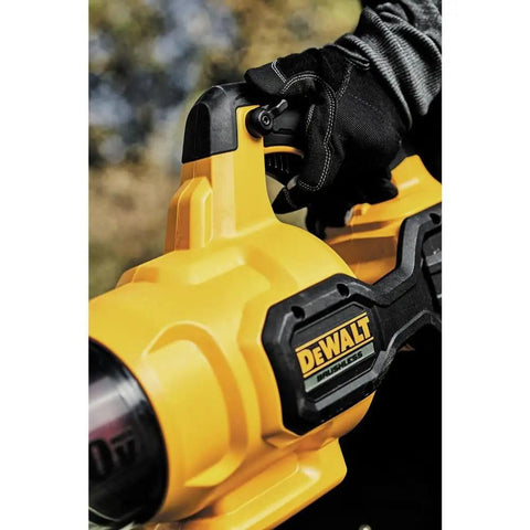 Close-up of 60V Max FlexVolt Cordless Handheld Leaf Blower 125 MPH Air Speed 600 CFM Airflow Tool Only Lightweight