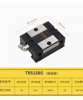Heavy Duty Linear Motion Slider With 250mm Guide Rails for CNC, 3D printer, and automation, shown with TRS15BS block