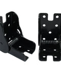 Badass Heavy Duty 90 Degree Folding Table Leg Brackets 2 Pack Black Zinc Plated Iron brackets with self-locking hinges.