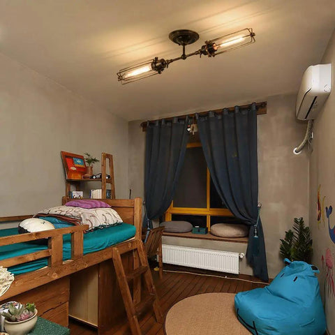 Room lit by Dimmable 6W Tubular LED Bulb for Cabinets and Display Areas Soft White 3000K 60W Incandescent Equivalent.
