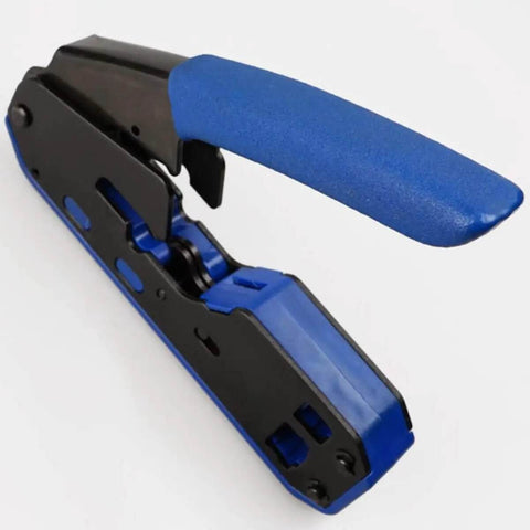 RJ45 RJ12 RJ11 Modular Crimp Tool For Cat5 Cat5e Cat6 Connectors with blue handle