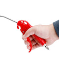 Person holding High Flow Air Blower Gun For Compressors With Angled Bent Nozzle And Ergonomic Handle Heavy Duty Plastic Body 180 Psi Maximum