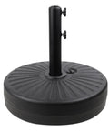 Heavy Duty Water Filled Round Umbrella Base With Steel Holder Built Tough 50 Lb Capacity Fillable Outdoor Patio Lawn Garden Stand