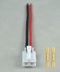 Toyota Tacoma Blower Motor Connector Harness with 12 Gauge Wire, plug and heat shrink connectors, shown uninstalled