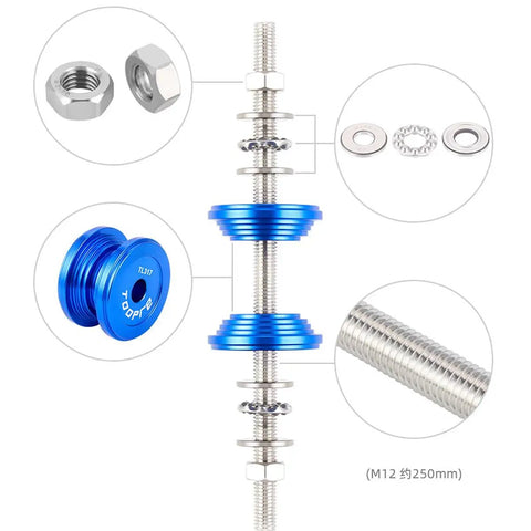 Detailed view of Bicycle Headset And Bottom Bracket Installation Tool Kit Built With Pro Grade Aluminum Alloy And Stainless Steel components