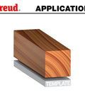 Heavy Duty 1/2 Inch Flush Trim Upcut Router Bit With Tico Hi-Density Carbide for clean trims on wood template