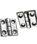 Heavy Duty Thickened Gate Hinges For Industrial Automation Motor Equipment Hardware Pro Grade Reinforced Steel Fittings 60X60X8mm in silver finish.