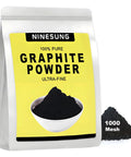 Pure Graphite Powder For Locks And Machinery, 13 Micron Super Ultra Fine Lubricant Powder in an 8 Oz resealable bag.