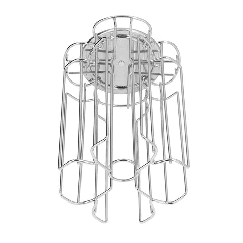 Overhead view of Metal Coffee Pod Storage Rack For Easy Grab And Go Capsule Organization Iron Construction Sleek Modern Stand