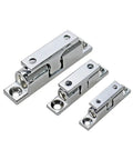 Heavy Duty Zinc Alloy Toggle Draw Latch For Wardrobe Cabinet And Furniture Security Hasp Lock Easy Install Durable Metal Hardware MX07-3 in silver finish, shown from multiple angles.