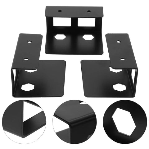 Heavy Duty Under Desk Laptop Mount With Scuff Proof Rubber Pads, Smooth Glide Keyboard Shelf And Compact Workstation Organizer, black metal mounts.