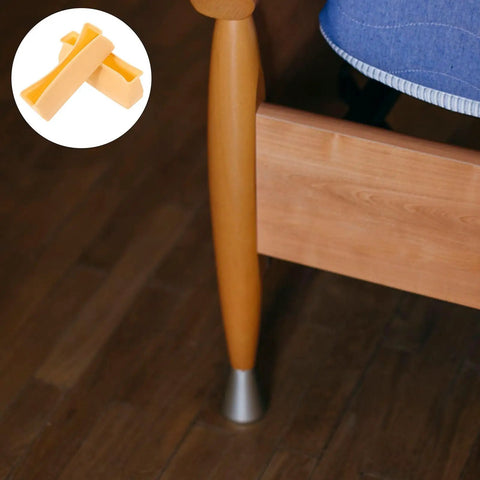 Four Pack Silicone Furniture Stoppers With Antislip Design Easy To Install Rubber Feet For Bed Legs Quiet Noiseless Floor Protectors