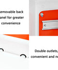 Rugged Wall Mount EV Charger Shield Built Tough For Your Daily Grind With Lockable Weatherproof Seal showing removable back panel and double outlets.