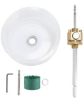 Heavy Duty YDuupxe Recessed Light Hole Saw Kit With Dust Bowl For Smooth Ceiling Drywall Cutting In Alloy Steel Can Light Opener Tool Perfect For Gypsum Board Plus Wood Projects. 125mm kit with dust bowl and drill bits