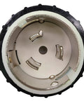 Close-up of the connector of Beefy 50A Shore Power Adapter Cord For RV And EV 1.5ft NEMA SS2 50P To 14 50R CS6365