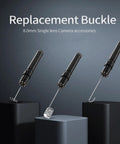 Replacement buckle accessories for 8mm lens on 1080P HD Endoscope Camera With Light, 4.3 Inch Built-In Screen shown on pedestals