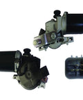 Heavy Duty Windshield Wiper Motor Replacement with gray and black housing, plug play assembly for Hyundai Elantra and Kia models.