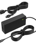 24V Foot Massager Charger Replacement Cord For Shiatsu Foot Massager Deep Kneading Machine With Heat Therapy Compatible With XH2400-2500 XH24002500 24 Volt AC Adapter Power Cord showing cords and adapter