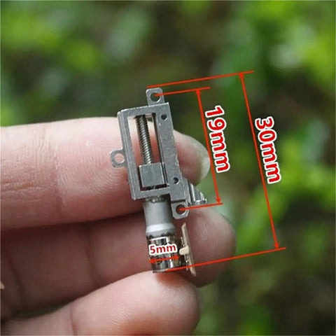 Top Notch Two Phase Four Wire Metal Gearbox Stepper Motor Featuring Five Millimeter Stroke Linear Actuator Design, 30mm