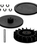Drive Train Gear Kit For Polaris 360 And 380 Pool Cleaner With Bearing And Clips, showing gears and clips.