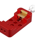 Mounting Base Clamp For Astronomical Telescope Equatorial Mount And Finder, Aluminum Alloy Quick Release Saddle Adapter Plate Red