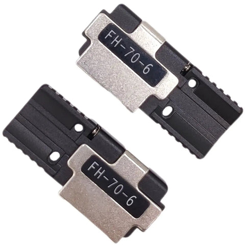 Top Tier 6 Core Fiber Holder Sheath Clamps Hella Tough Fixture for Fujikura Streamline, set of two FH-70-6 clamps.