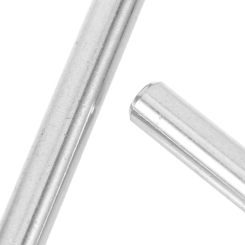 Close-up of 100 Pcs 304 Stainless Steel Cylindrical Dowel Pins 5x40mm Locating Pins For Machinery, Automotive, And Electronics Use
