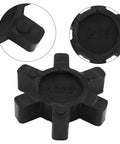 Four Pack L075 Flexible NBR Rubber Spider Insert for L Jaw Couplings, Fits 1/2 to 7/8 Inch Shafts, Durable Replacement Parts, High Quality Sealed Spider Set for Easy Maintenance, black L075 insert