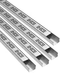 Built Tough Outdoor Trench Drainage Kit With Stainless Steel Grate For Driveways, Patios, Courtyards, And Lawns