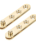 Copper Invisible Door Hinges 2 Pairs 360 Degree Pivot Concealed Hidden Hinges, gold finish with no visible hardware